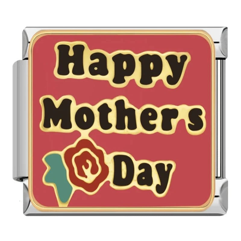 Happy Mother's Day - Cacilia Sauer - Italian Charm Bracelet - custom jewelry - vintage jewelry - charms and pendants
