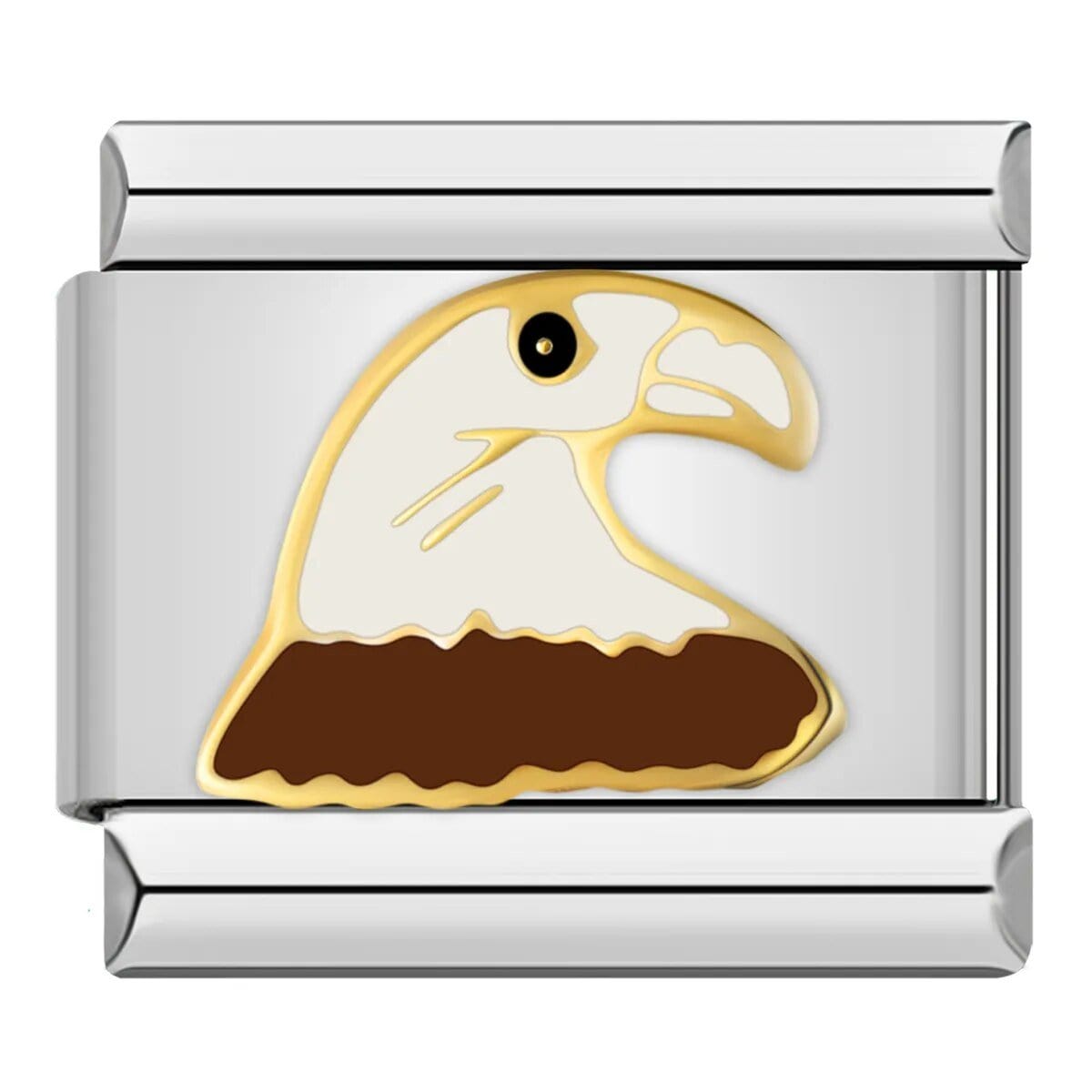 Head Eagle - Cacilia Sauer - Italian Charm Bracelet - custom jewelry - vintage jewelry - charms and pendants