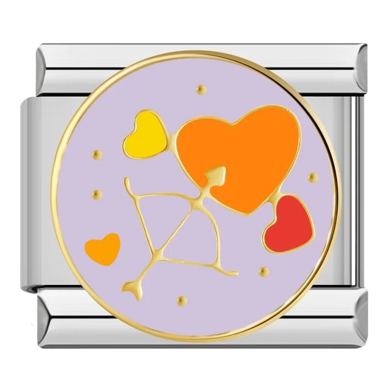 Heart - Cacilia Sauer - Italian Charm Bracelet - custom jewelry - vintage jewelry - charms and pendants