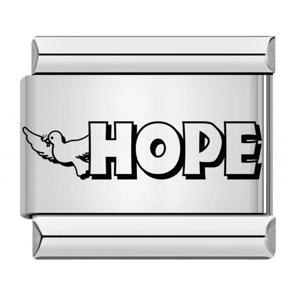 Hope - Cacilia Sauer - Italian Charm Bracelet - custom jewelry - vintage jewelry - charms and pendants