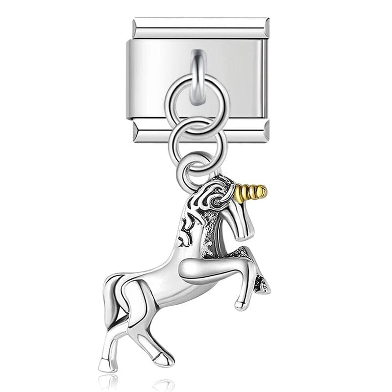 Horse 2 - Cacilia Sauer - Italian Charm Bracelet - custom jewelry - vintage jewelry - charms and pendants