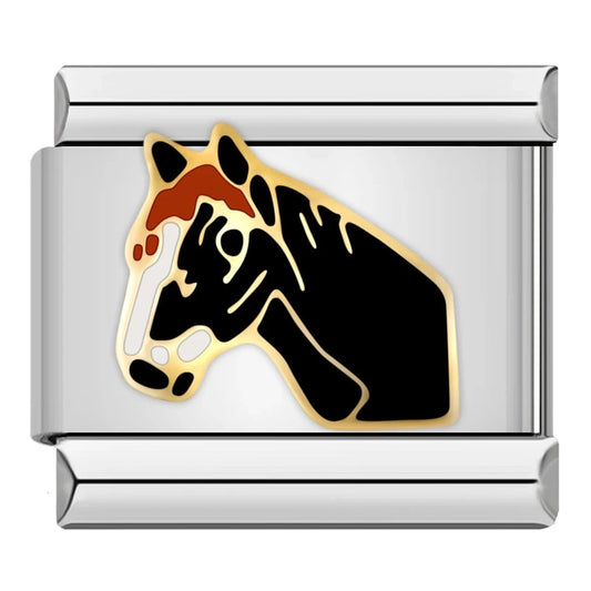 Horse - Cacilia Sauer - Italian Charm Bracelet - custom jewelry - vintage jewelry - charms and pendants