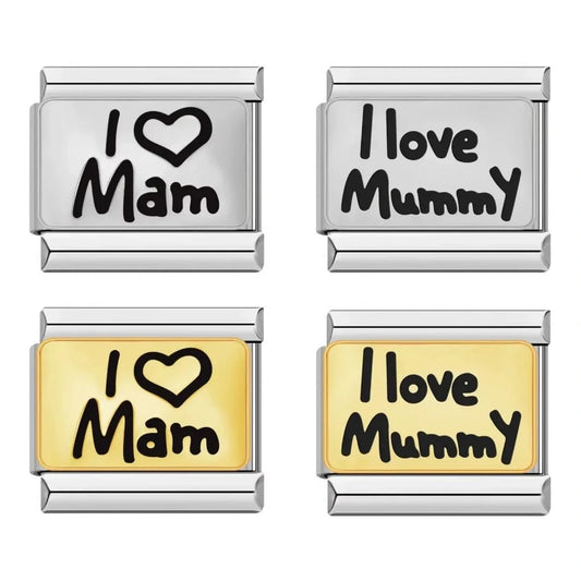 I Love Mummy - Cacilia Sauer - Italian Charm Bracelet - custom jewelry - vintage jewelry - charms and pendants