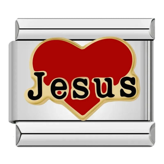 Jesus - Cacilia Sauer - Italian Charm Bracelet - custom jewelry - vintage jewelry - charms and pendants