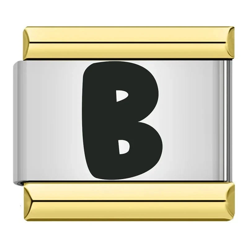 Letters - Cacilia Sauer - Italian Charm Bracelet - custom jewelry - vintage jewelry - charms and pendants