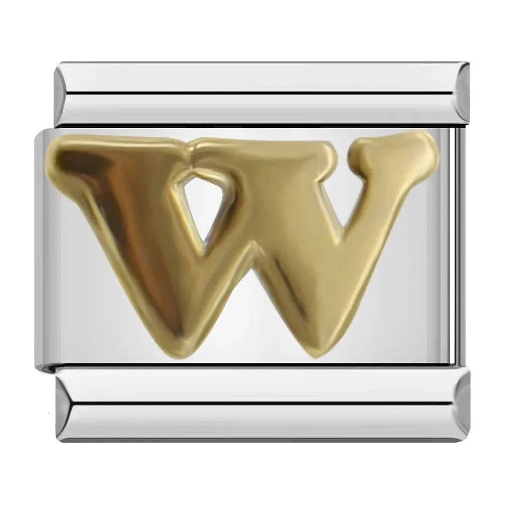 Letters - Cacilia Sauer - Italian Charm Bracelet - custom jewelry - vintage jewelry - charms and pendants