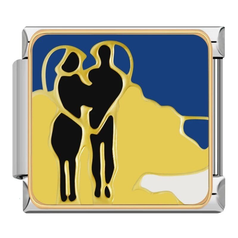 Love - Cacilia Sauer - Italian Charm Bracelet - custom jewelry - vintage jewelry - charms and pendants