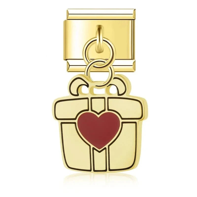 Love & Heartbreak Charm Set - Cacilia Sauer - Italian Charm Bracelet - custom jewelry - vintage jewelry - charms and pendants