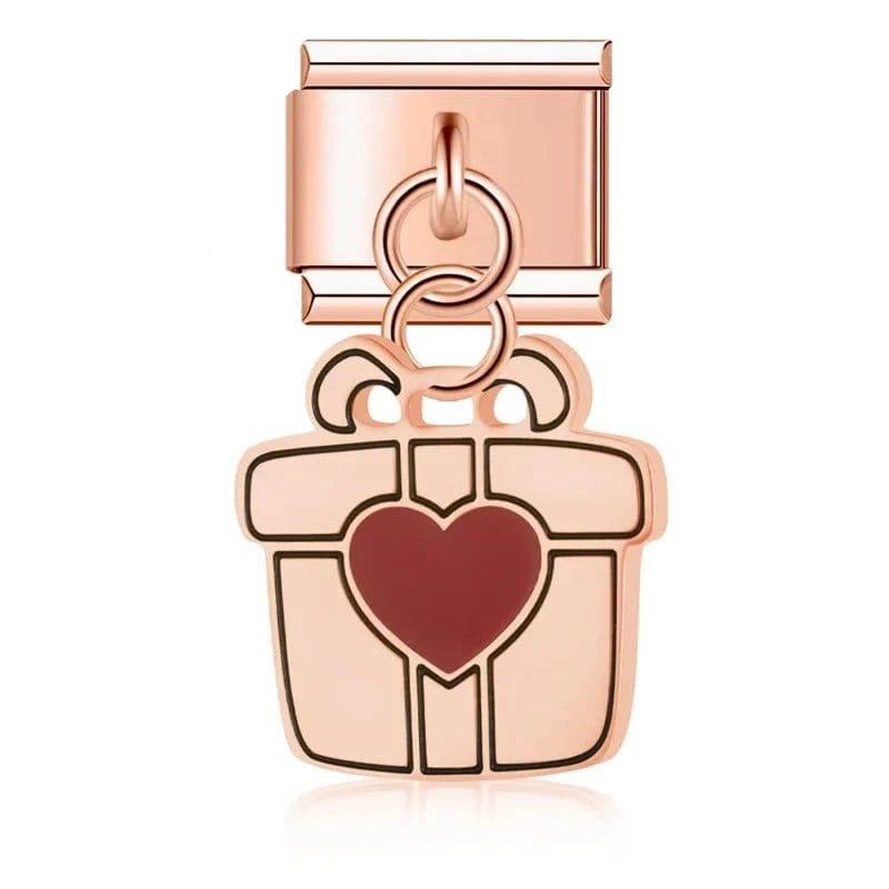 Love & Heartbreak Charm Set - Cacilia Sauer - Italian Charm Bracelet - custom jewelry - vintage jewelry - charms and pendants