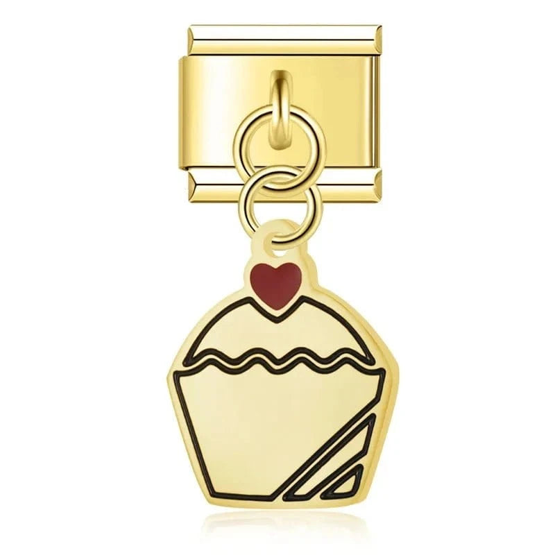 Love & Heartbreak Charm Set - Cacilia Sauer - Italian Charm Bracelet - custom jewelry - vintage jewelry - charms and pendants