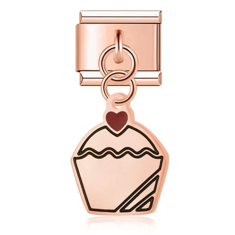 Love & Heartbreak Charm Set - Cacilia Sauer - Italian Charm Bracelet - custom jewelry - vintage jewelry - charms and pendants