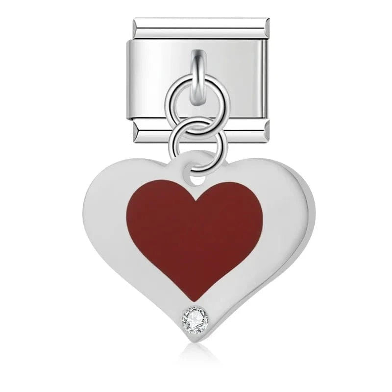 Love & Heartbreak Charm Set - Cacilia Sauer - Italian Charm Bracelet - custom jewelry - vintage jewelry - charms and pendants