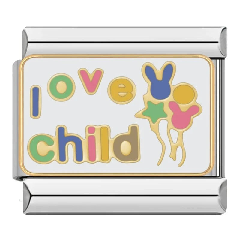 Lovely Child - Cacilia Sauer - Italian Charm Bracelet - custom jewelry - vintage jewelry - charms and pendants