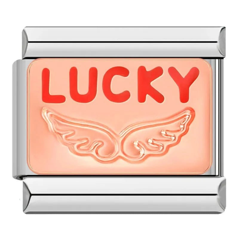 Lucky - Cacilia Sauer - Italian Charm Bracelet - custom jewelry - vintage jewelry - charms and pendants