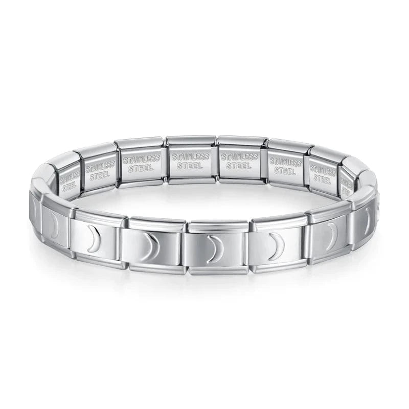 Midnight Crescent Bracelet - Cacilia Sauer - Italian Charm Bracelet - custom jewelry - vintage jewelry - charms and pendants