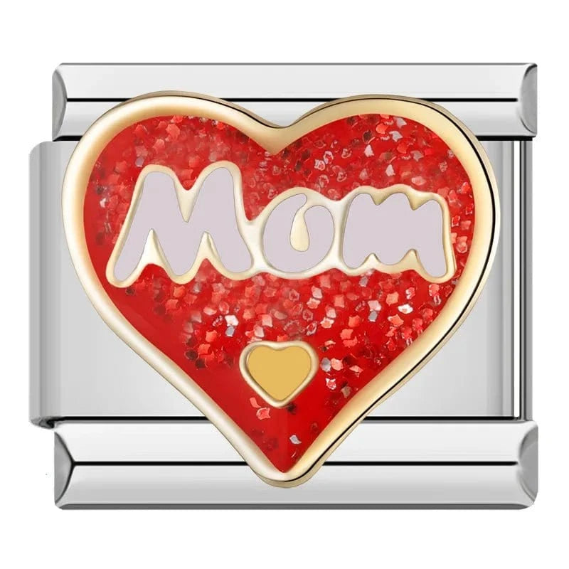 Mom - Cacilia Sauer - Italian Charm Bracelet - custom jewelry - vintage jewelry - charms and pendants