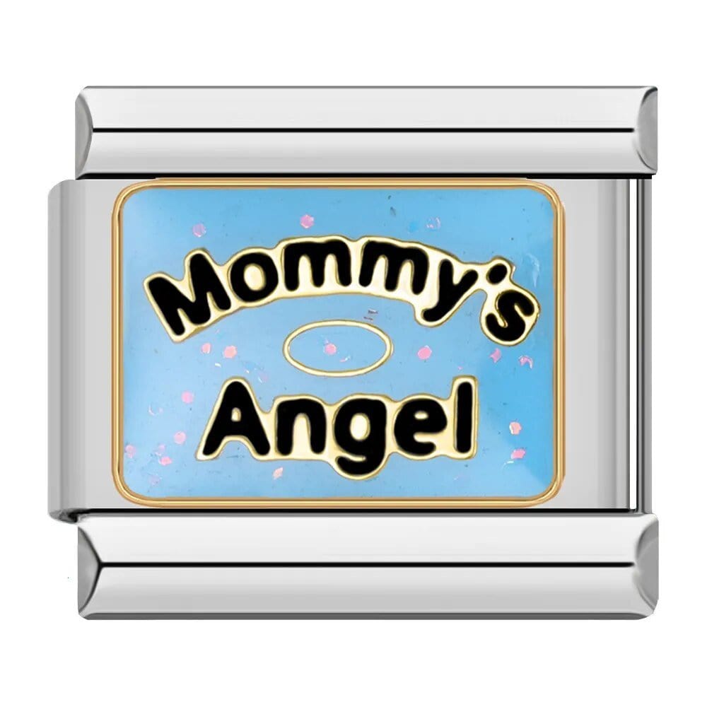 Mommy's Angel - Cacilia Sauer - Italian Charm Bracelet - custom jewelry - vintage jewelry - charms and pendants