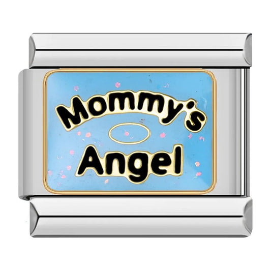 Mommy's Angel - Cacilia Sauer - Italian Charm Bracelet - custom jewelry - vintage jewelry - charms and pendants