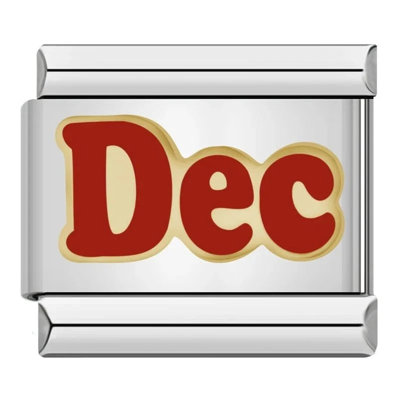 Months - Cacilia Sauer - Italian Charm Bracelet - custom jewelry - vintage jewelry - charms and pendants