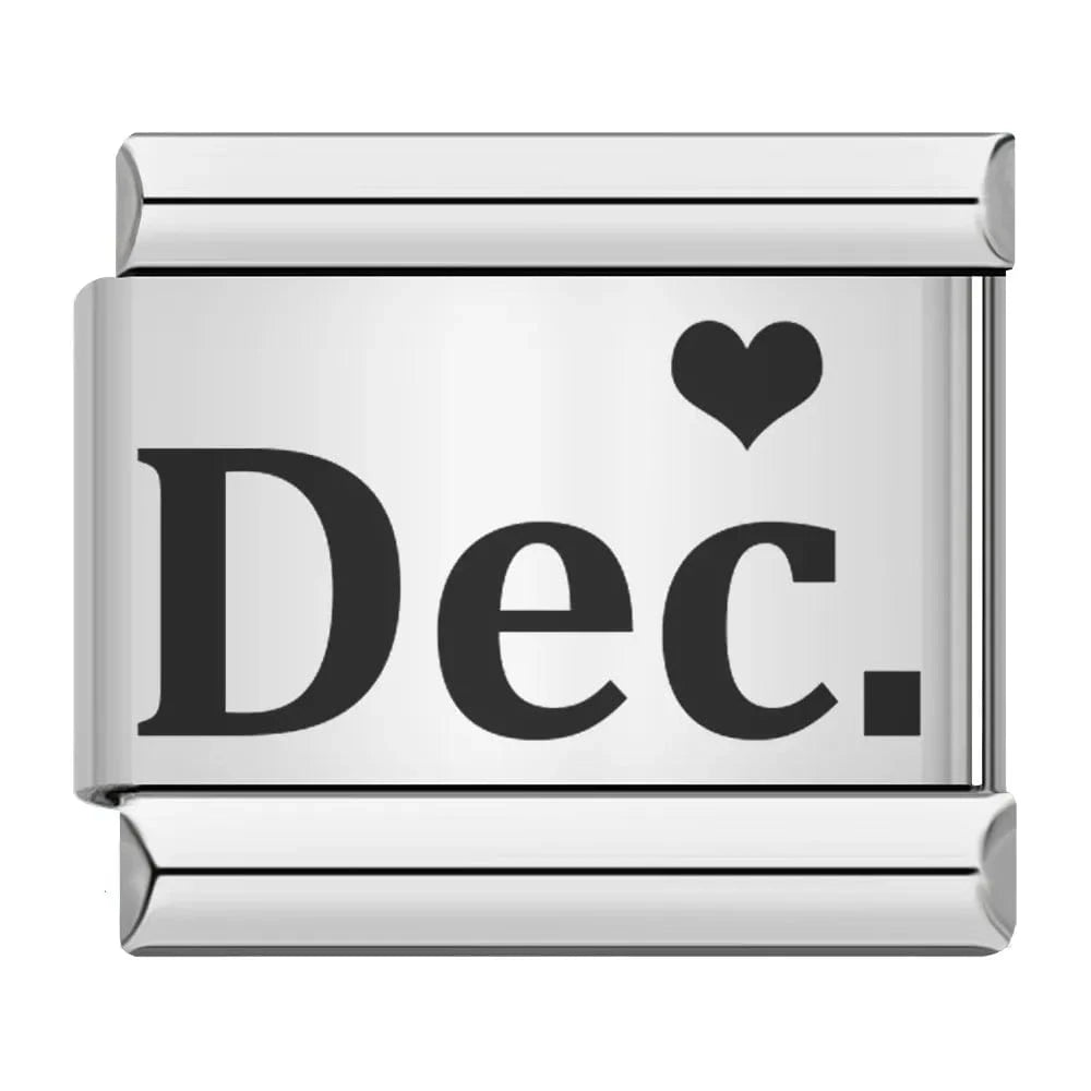 Months - Cacilia Sauer - Italian Charm Bracelet - custom jewelry - vintage jewelry - charms and pendants