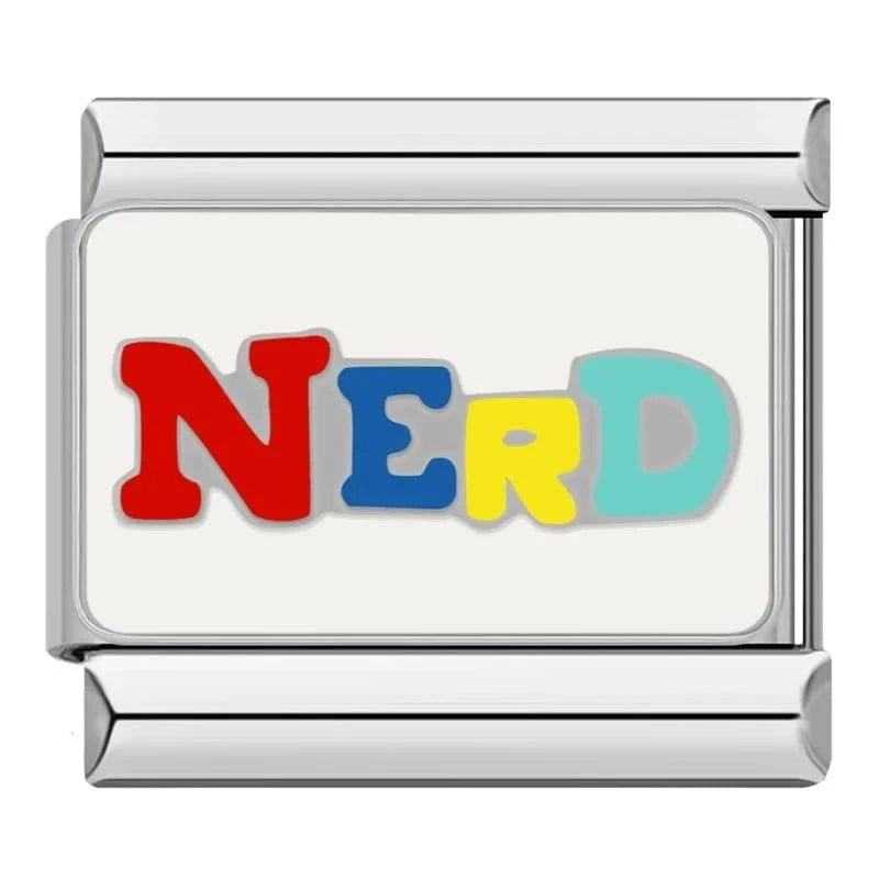 NERD - Cacilia Sauer - Italian Charm Bracelet - custom jewelry - vintage jewelry - charms and pendants