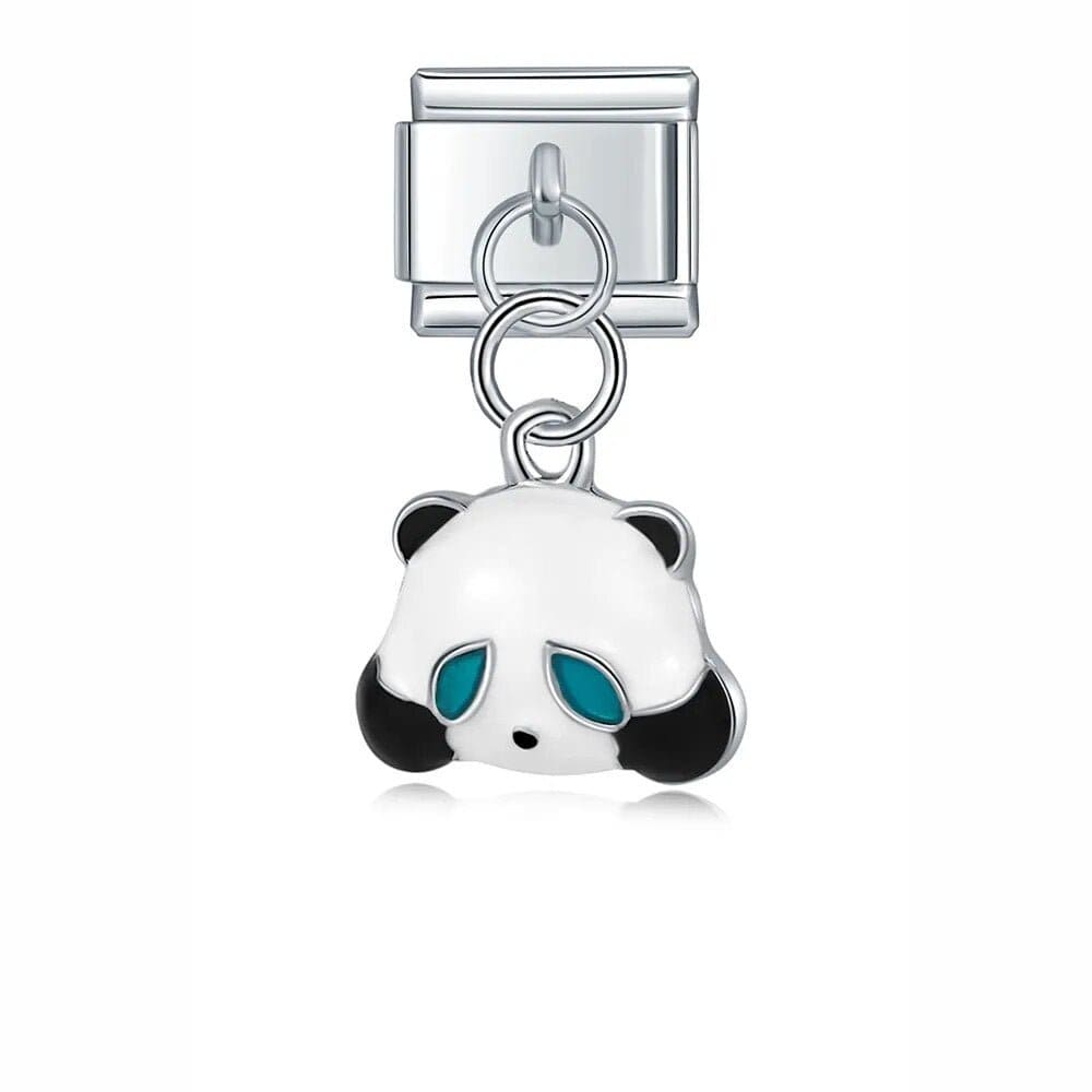 Panda - Cacilia Sauer - Italian Charm Bracelet - custom jewelry - vintage jewelry - charms and pendants