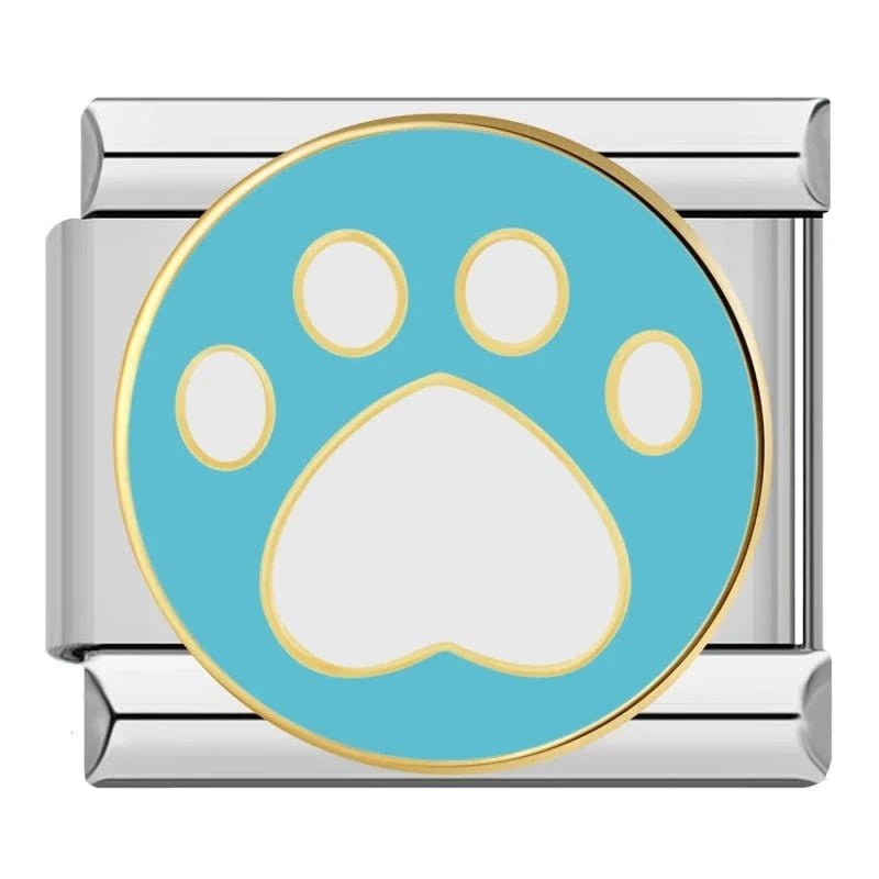 Teal Paw Print