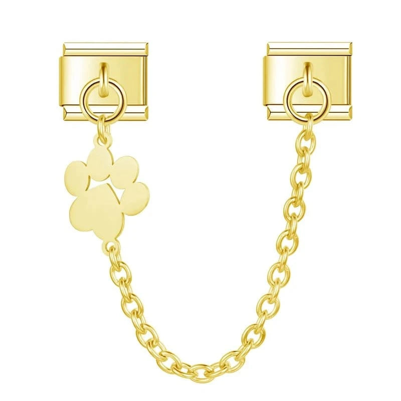 Paw Print Chain in Gold