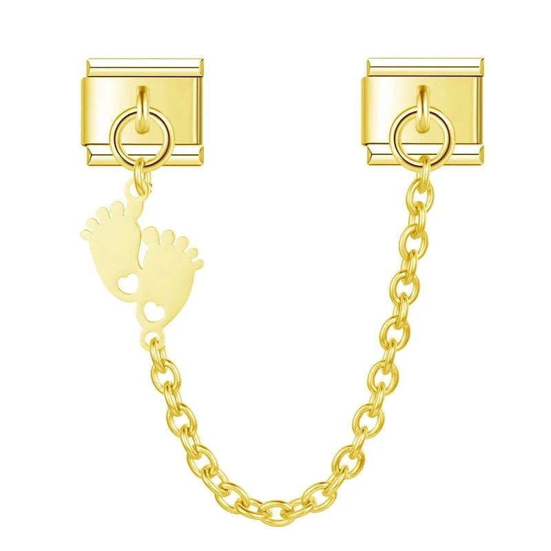 Baby Feet Chain in Gold