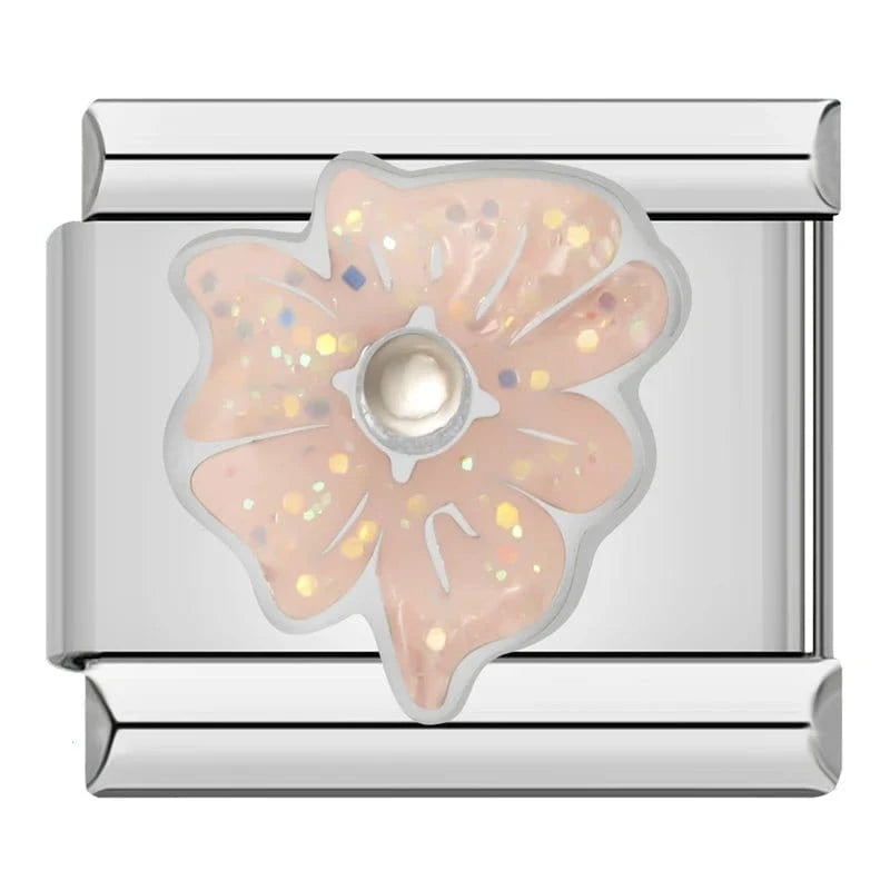 Pearl Petal - Cacilia Sauer - Italian Charm Bracelet - custom jewelry - vintage jewelry - charms and pendants