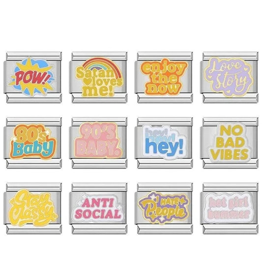 Personality Charms - Cacilia Sauer - Italian Charm Bracelet - custom jewelry - vintage jewelry - charms and pendants