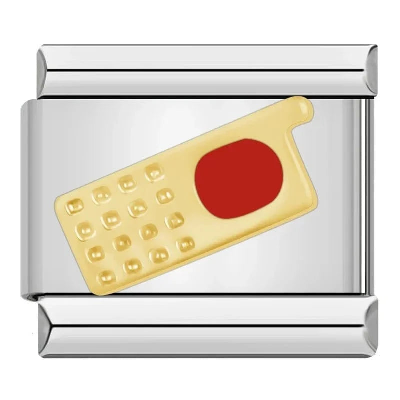 Phone - Cacilia Sauer - Italian Charm Bracelet - custom jewelry - vintage jewelry - charms and pendants