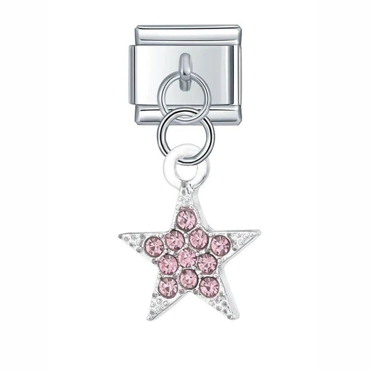 Pick Diamond Star - Cacilia Sauer - Italian Charm Bracelet - custom jewelry - vintage jewelry - charms and pendants