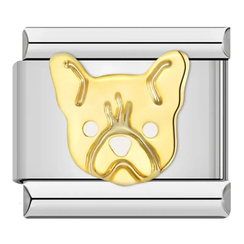 Pitbull - Cacilia Sauer - Italian Charm Bracelet - custom jewelry - vintage jewelry - charms and pendants