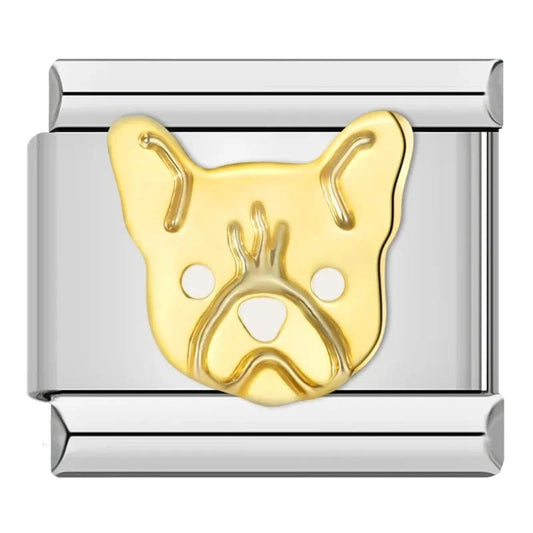 Pitbull - Cacilia Sauer - Italian Charm Bracelet - custom jewelry - vintage jewelry - charms and pendants