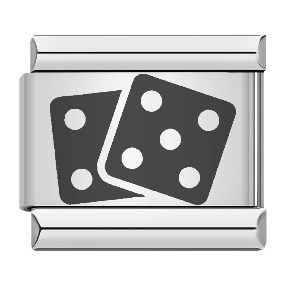 Poker Casino - Cacilia Sauer - Italian Charm Bracelet - custom jewelry - vintage jewelry - charms and pendants