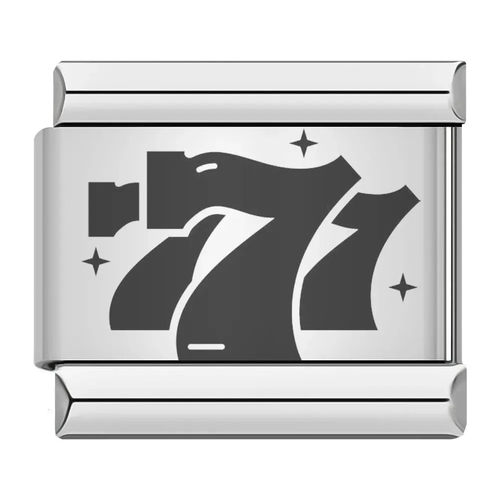 Poker Casino - Cacilia Sauer - Italian Charm Bracelet - custom jewelry - vintage jewelry - charms and pendants