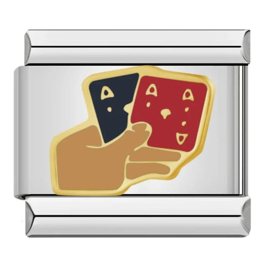 Poker Hand - Cacilia Sauer - Italian Charm Bracelet - custom jewelry - vintage jewelry - charms and pendants