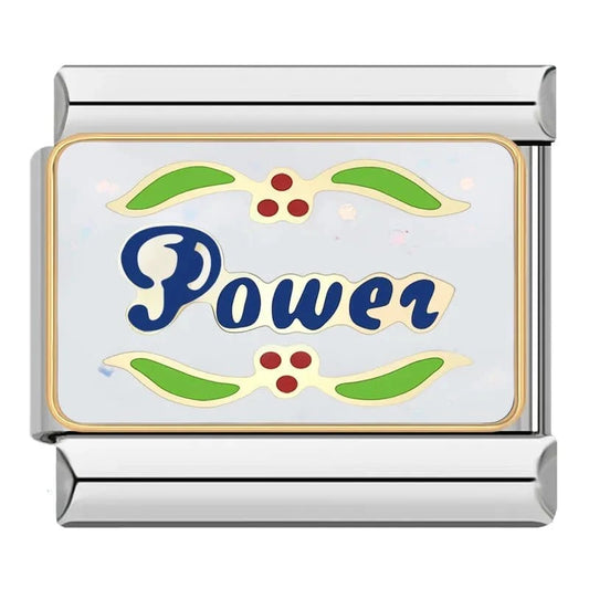 Power - Cacilia Sauer - Italian Charm Bracelet - custom jewelry - vintage jewelry - charms and pendants