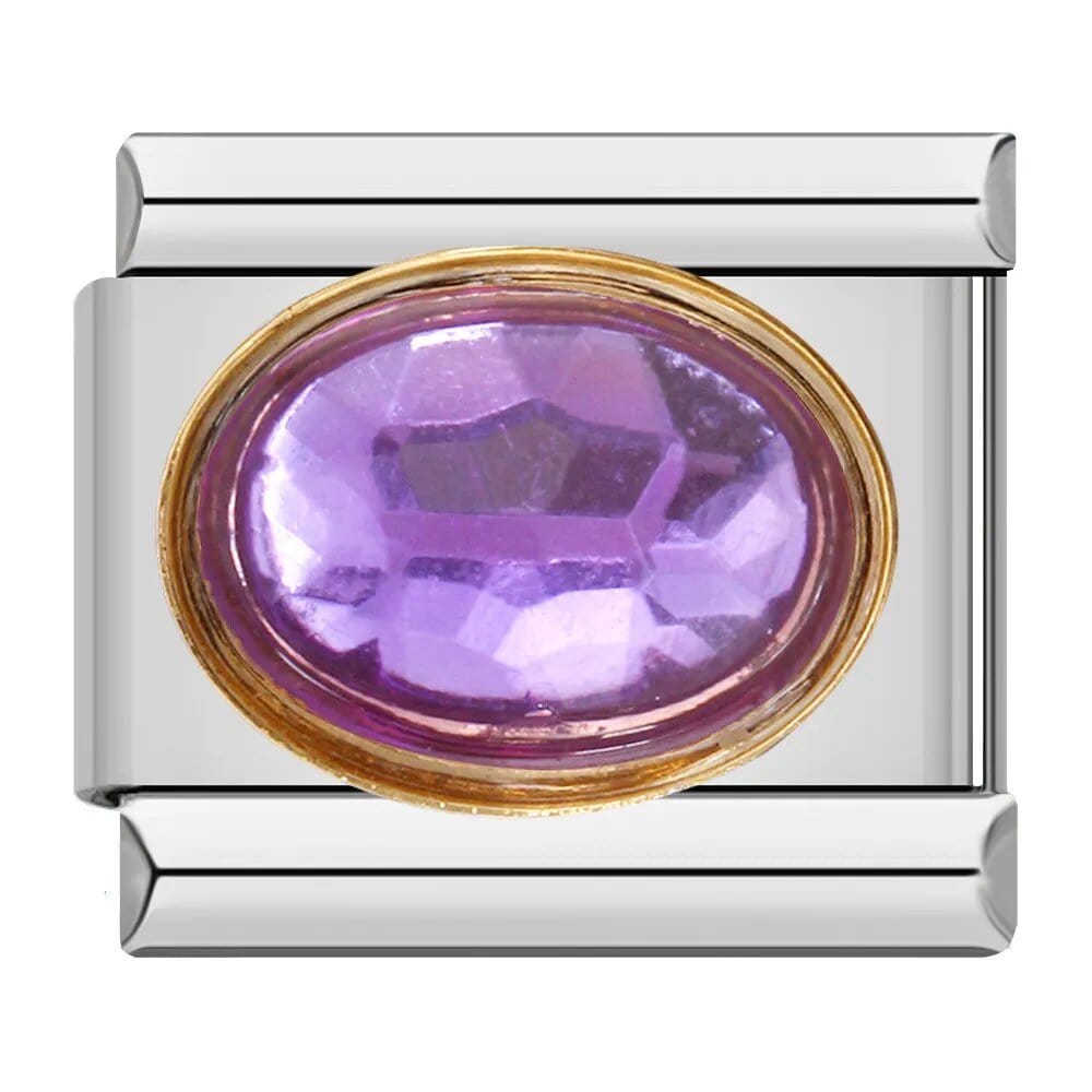 Precious Stones Set - Cacilia Sauer - Italian Charm Bracelet - custom jewelry - vintage jewelry - charms and pendants