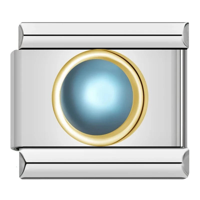 Precious Stones Set - Cacilia Sauer - Italian Charm Bracelet - custom jewelry - vintage jewelry - charms and pendants