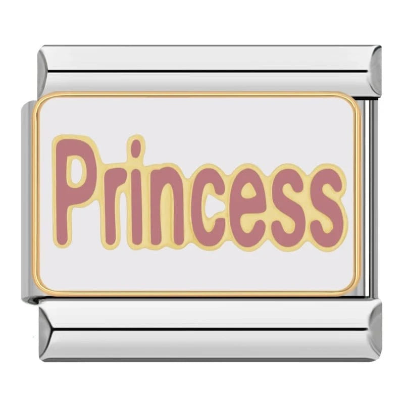 Princess - Cacilia Sauer - Italian Charm Bracelet - custom jewelry - vintage jewelry - charms and pendants