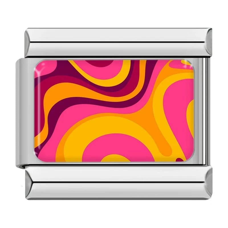Pink Orange Swirl