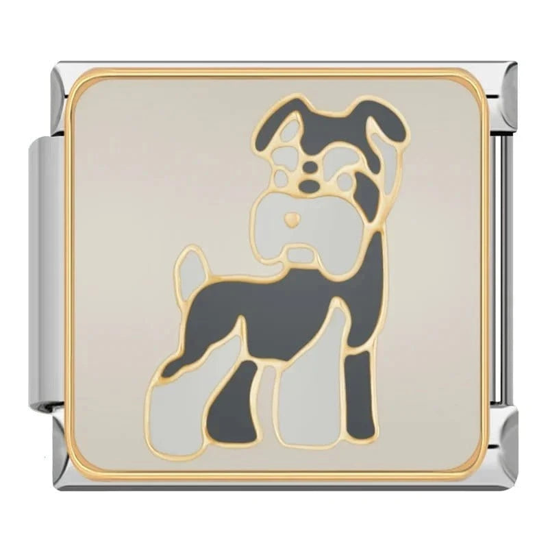 Puppy Charms - Cacilia Sauer - Italian Charm Bracelet - custom jewelry - vintage jewelry - charms and pendants