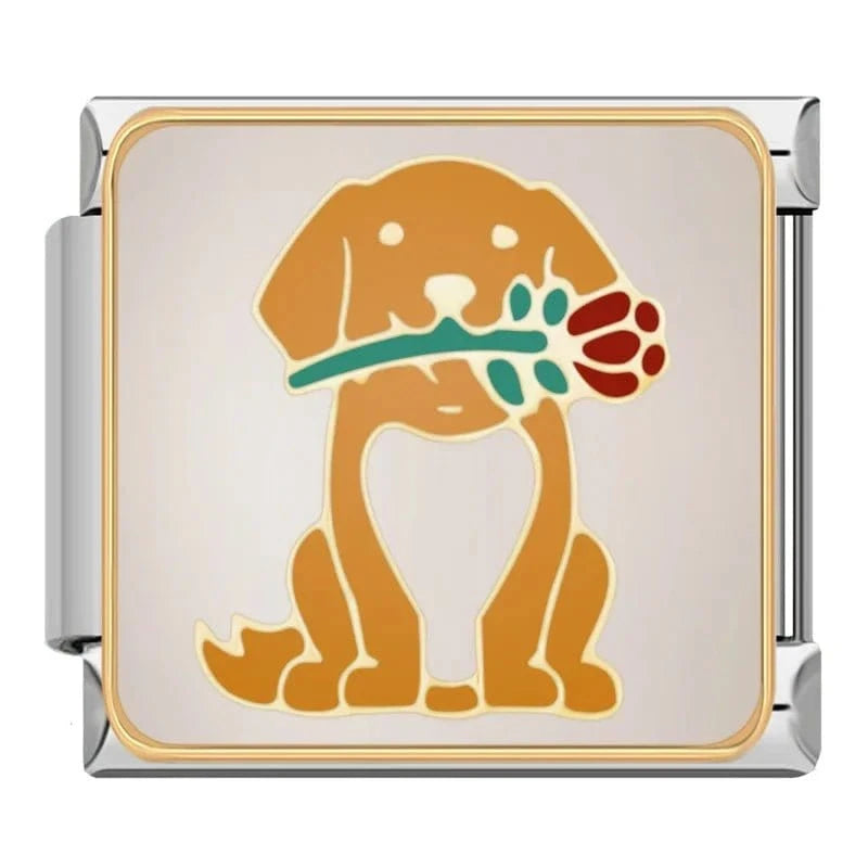 Puppy Charms - Cacilia Sauer - Italian Charm Bracelet - custom jewelry - vintage jewelry - charms and pendants