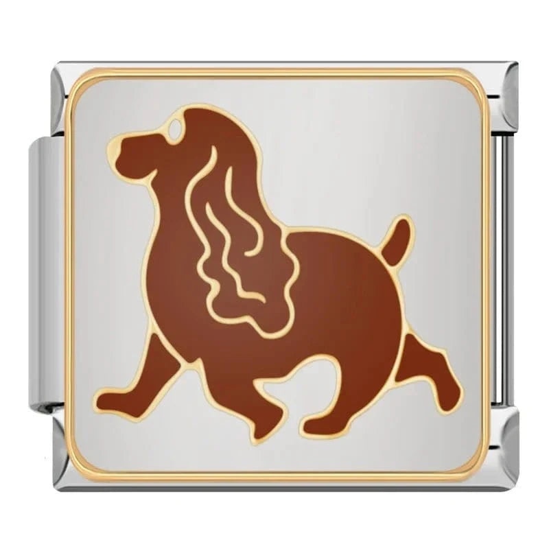 Puppy Charms - Cacilia Sauer - Italian Charm Bracelet - custom jewelry - vintage jewelry - charms and pendants