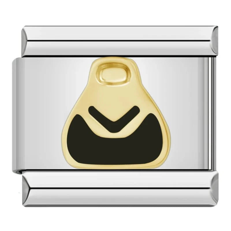 Purse - Cacilia Sauer - Italian Charm Bracelet - custom jewelry - vintage jewelry - charms and pendants