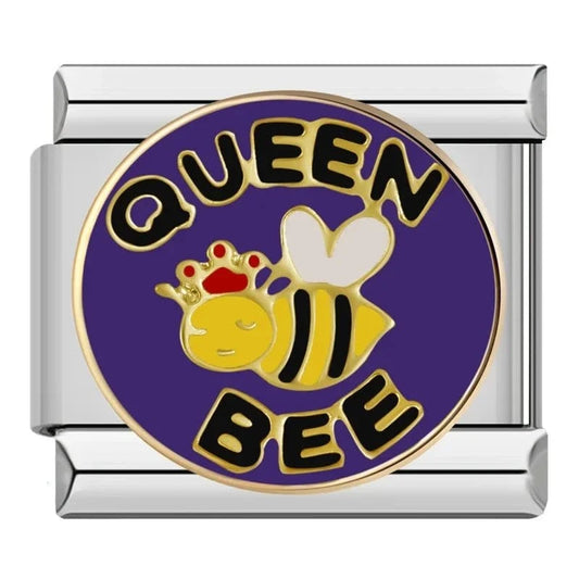 Queen Bee - Cacilia Sauer - Italian Charm Bracelet - custom jewelry - vintage jewelry - charms and pendants