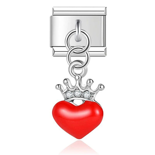 Queen's Love - Cacilia Sauer - Italian Charm Bracelet - custom jewelry - vintage jewelry - charms and pendants