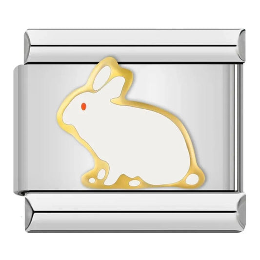 Rabbit - Cacilia Sauer - Italian Charm Bracelet - custom jewelry - vintage jewelry - charms and pendants